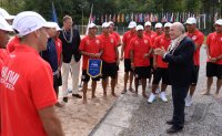 Beachsoccer Nationalteam von Tahiti besucht die FIFA