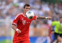 FUSSBALL 1. Bundesliga 13/14: Mario Mandzukic (FC Bayern Muenchen)