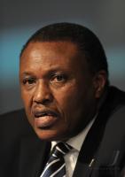 FUSSBALL WM 2010   Abschluss PK   Irvin Khoza (RSA)