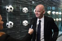 FIFA Praesident Gianni Infantino (Schweiz) erster Tag im Home of Fifa