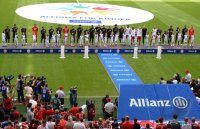 Fussball 1. Bundesliga 2014/2015: Teampraesentation FC Bayern Muenchen