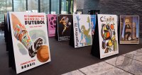 FUSSBALL International  Ausstellung FIFA WM Plakate