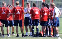 1. Fussball Bundesliga : Training beim FC Bayern Muenchen