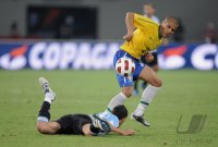 FUSSBALL INTERNATIONAL:  Argentinien - Brasilien