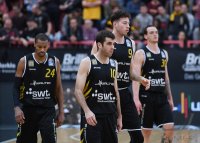 Basketball 1. Bundesliga 17/18 Hauptrunde: Walter Tigers Tuebingen - Basketball Laewen Braunschweig