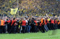 Fussball 1. Bundesliga : Borussia Dortmund  feiert die Deutsche Meisterschaft 2011