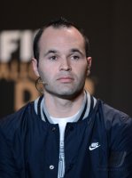 Fussball International  FIFA Ballon d Or 2012:  Andres Iniesta (Spanien)