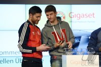 Offizielle Uebergabe der Gigaset ME Smartphones an den FC Bayern Muenchen