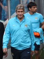 Fussball Trainer Manuel Pellegrini (Manchester City)