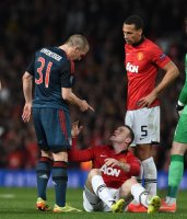 Fussball International CHL Saison 13/14: Manchester United FC - FC Bayern Muenchen