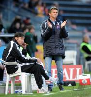 Fussball 3. Bundesliga : Trainer Klaus Augenthaler (Unterhaching)