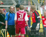 Fussball 1. Bundesliga: Dortmund - Bayern, Proteste bei SRA Mueller