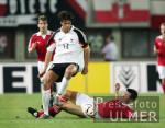 Fussball Oesterreich-Detuschland; Spielszene