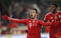 Fussball  1. Bundesliga  13/14: JUBEL Thiago Alcantara (FC Bayern Muenchen)