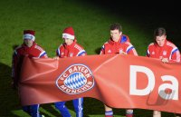 Fussball 1. Bundesliga Saison 14/15: Laser Show in der Allianz Arena