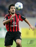 Fussball International UCL: Mailand, GATTUSO Einzelaktion am Ball