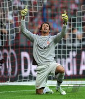 Fussball International Audi Cup 2011: Torwart Muriel (SC Internacional de Porto Alegre)