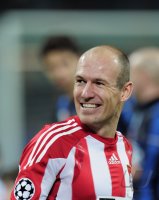 Fussball CHL  Saison 2010/2011:  Arjen Robben (FC Bayern Muenchen)