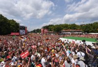 Ankunft der Deutschen Nationalmannschaft in Berlin nach dem Gewinn der Weltmeisterschaft 2014