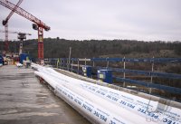 Neckartalbruecke der Bundesstrasse 32 ueber das Neckartal bei Horb