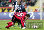Fussball 1. Bundesliga: Leverkusen - Berlin, Zweikampf