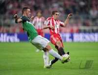 Fussball 1. Bundesliga  Saison 2010/2011: FC Bayern Muenchen - Werder Bremen