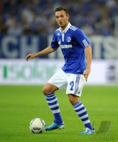 Fussball: Europa League, Saison 2011/2012: Schalke, HOEGER am Ball