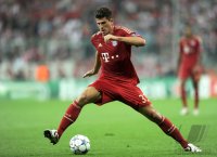 Fussball CHL  Saison 2011/2012:  Mario Gomez (FC Bayern Muenchen)