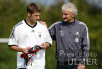 Training der Nationalmannschaft, Voeller und Frings