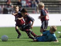 Vorspiel der beiden U 8 Mannschaften zum  Derby