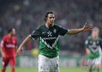 Fussball Champions League  Saison 2010/2011:  Claudio Pizarro (SV Werder Bremen)