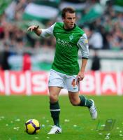 FUSSBALL, 1. BUNDESLIGA, 27. Spieltag: Bremen - Bochum, BARGFREDE am Ball