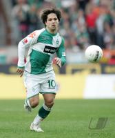 Fussball 1. Bundesliga: Werder, DIEGO Einzelaktion