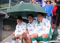 Fussball 1. Bundesliga   SV Werder Bremen: OEZIL, PROEDL und HARNIK