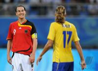 FUSSBALL  Olympia 2008   Viertelfinale  Frauen   Schweden - Deutschland