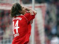 Fussball FC Bayern-Duisburg; Jubel Pizarro