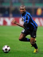FUSSBALL  International CHL 09/10  : Samuel Eto'o , Eto  (Inter)