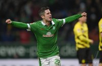 Fussball, 1. Bundesliga  Saison 2014/2015: SV Werder Bremen - Borussia Dortmund