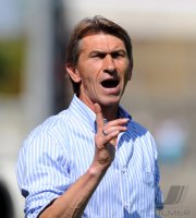 Fussball 3. Bundesliga : Trainer Klaus Augenthaler (Unterhaching)