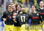 Fussball 1. Bundesliga: Hamburg - Dortmund, Jubel BVB n. 0:1