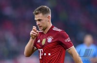 Fussball 1. Bundesliga Saison 21/22: Joshua Kimmich (FC Bayern Muenchen) in Corona - Quarantaene