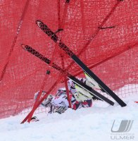 Ski Alpin Kitzbuehel 2016 Abfahrt Sturz Georg Streitberger (AUT)