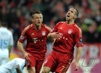 FUSSBALL INTERNATIONAL  CHL Viertelfinale 11/12:  FC Bayern Muenchen - Olympic Marseille