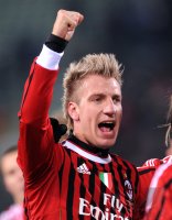 FUSSBALL SERIE A:  JUBEL Maxi Lopez (AC Mailand)