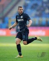 Fussball International Serie A 14/15: Lukas Podolski (Inter Mailand)