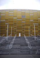 Fussball International EM 2012 : Uebersicht der PGE Arena , EM Stadion von Danzig