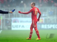 Fussball CHL  Saison 2011/2012: Arjen Robben (FC Bayern Muenchen)