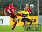 Fussball 1. Bundesliga: Dortmund - Kaiserslautern, Zweikampf