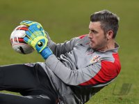 Fussball International Testspiel: Torwart Stipe Pletikosa (Kroatien)