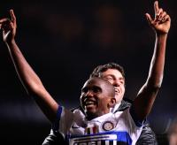FUSSBALL  International CHL 09/10  : Samuel Eto'o , Eto  (Inter)
